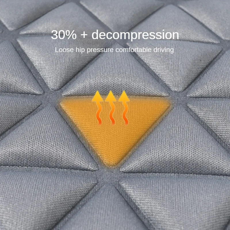 Breathable Fabric Car Seat Cover 3D Triangular Concave