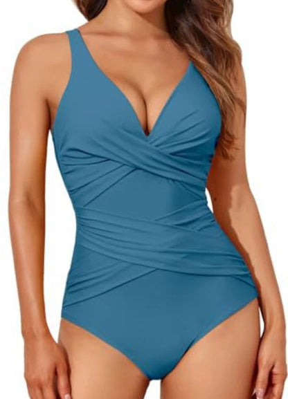 Vintage One Piece Swimsuit Sexy Printed Swimming Suit for Women Summer Monokini Swimwear Bathing Suits Boho Ladies Swimsuits