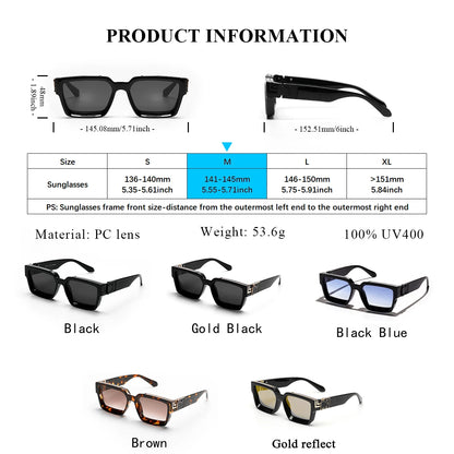 Ruiao Retro Black Millionaire Shades Luxury Sunglasses 2025 For Men Designer Famous Brand Square Sun Glasses Man Women Sunglass