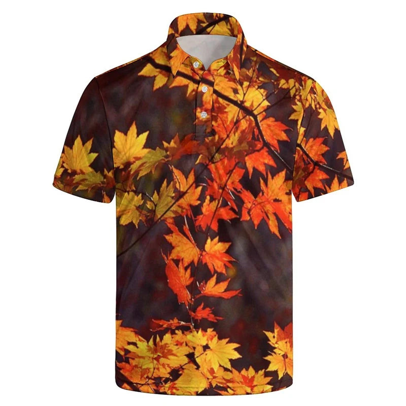 Fashion Leopard Polo Shirt For Men Summer Women