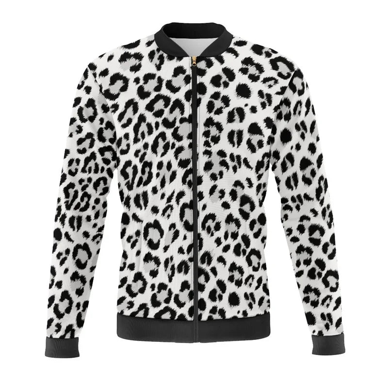 New Leopard Print 3d Printed Colorful Jacket New