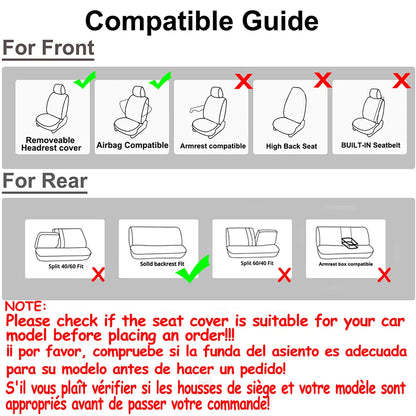 AUTO PLUS Universal Fabric Car Seat Covers Fit For Most Car