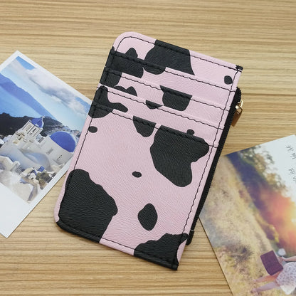 New Leopard Pattern Leather Slim Card Wallet For  men