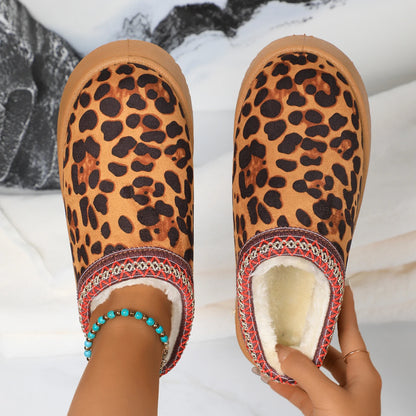 New Slip on Leopard Comfortable Outdoor Slippers Women