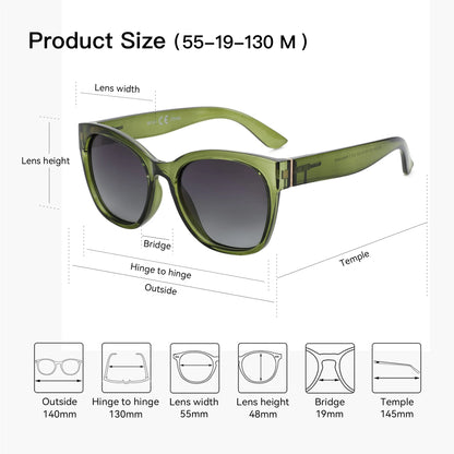 ZENOTTIC Fashion Original Thick Butterfly Frame