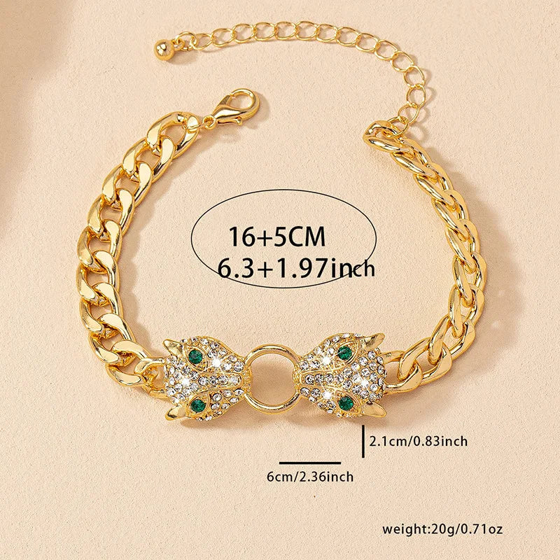 Round Leopard Head Bracelet Simple Fashion Hand Jewelry