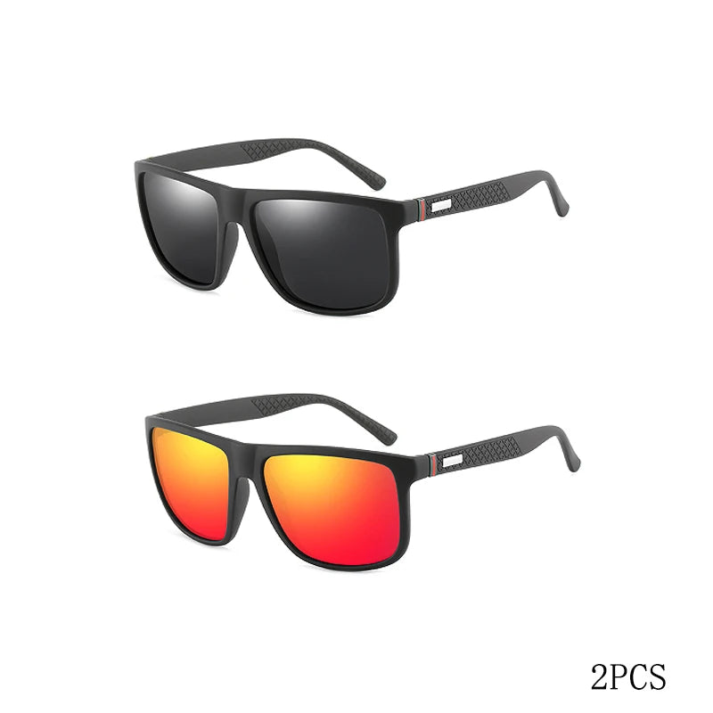 Fashion Vintage Square Polarized Sunglasses Men Women Luxury Brand Designer Men's Sun Glasses Driving Fishing UV400 Eyewear Man