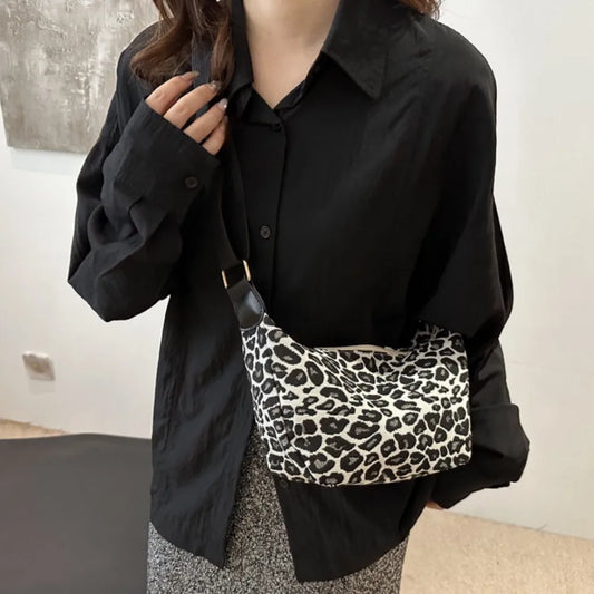 Vintage Fashion Leopard Print New Women Lady Bags