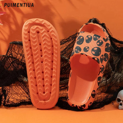 Leopard Print Cloud Slippers For  Men