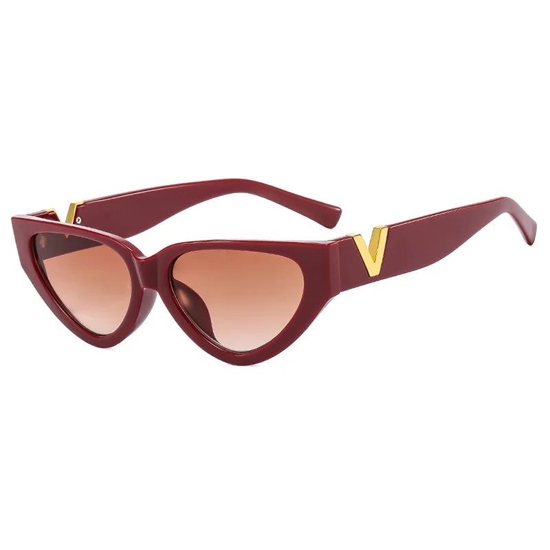 Luxury Vintage Cat Eyt Sunglasses Women