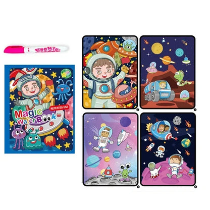 Drawing Coloring Books for Kids Magic Water Book with Pen