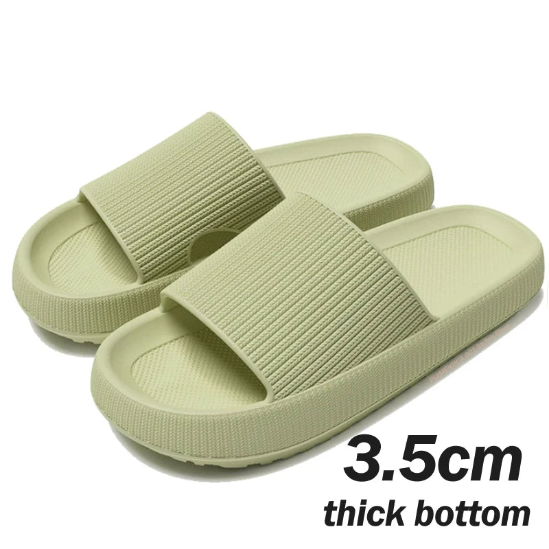 Thick Platform Cloud Slippers Women Men Summer