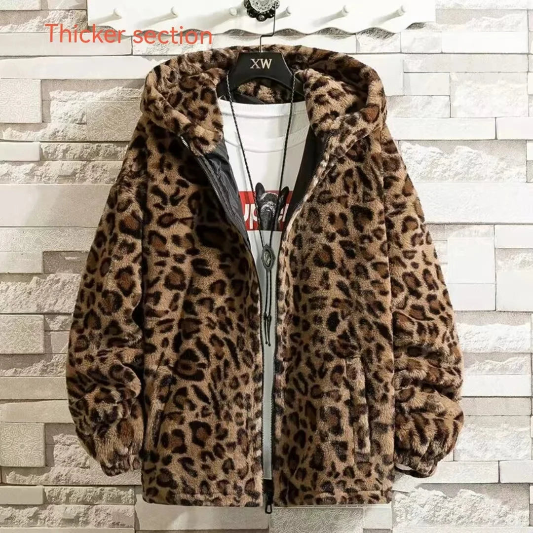 Leopard Print Jacket Loose and Comfortable