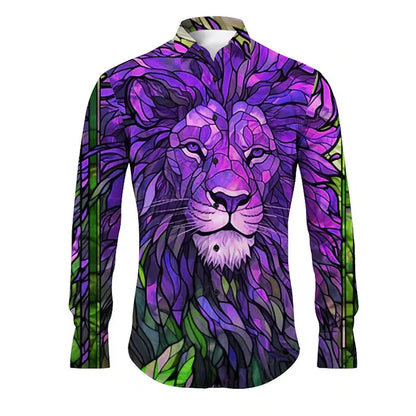 Men's New Fashion Long-Sleeved Shirts Casual Autumn