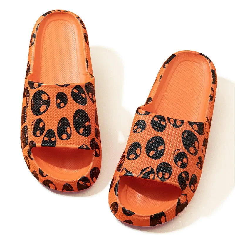 Leopard Print Cloud Slippers For  Men