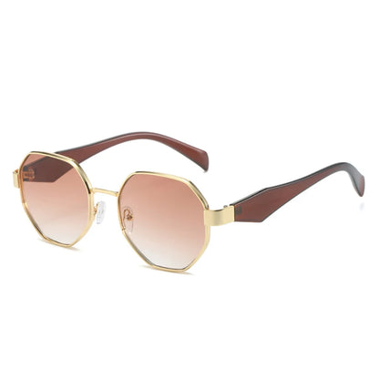New Retro Sunglasses Women Fashion Polygonal