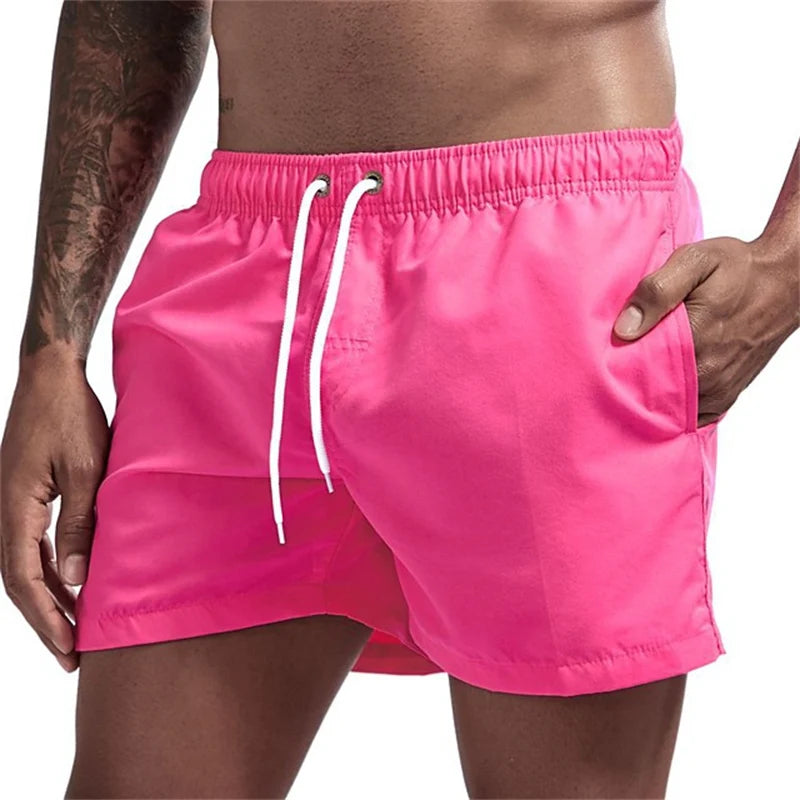 Mens Swim Trunks with Pockets Mesh Liner Summer
