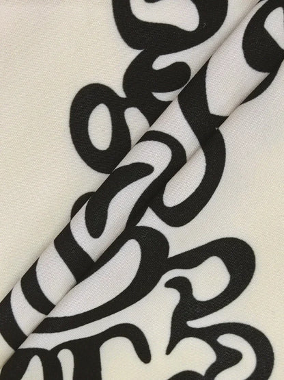 Rafiah Boutique Women's Even Dress 2025 Summer Modest Fashion Graphic Printing Midi Draped Short Petal Sleeve V-Neck Long Dress