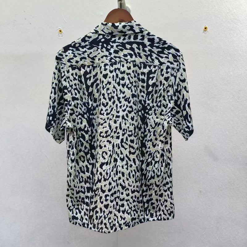 Leopard Print Y2k High Quality Hawaii Beach Men