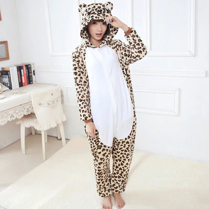 Unisex Leopard Kigurumi Unicorn   Women's Pajamas