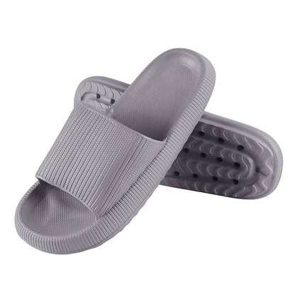 Leopard Print Cloud Slippers For  Men