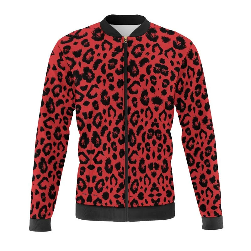 New Leopard Print 3d Printed Colorful Jacket New