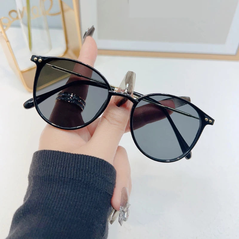New korean fashion vintage round sunglasses for women
