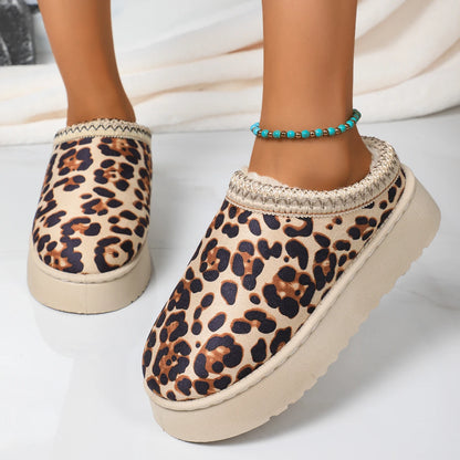 New Slip on Leopard Comfortable Outdoor Slippers Women