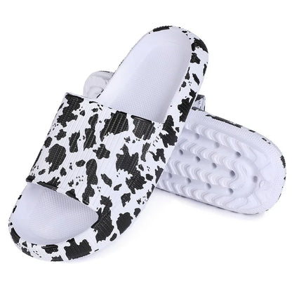 Leopard Print Cloud Slippers For  Men