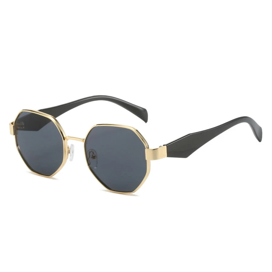 New Retro Sunglasses Women Fashion Polygonal