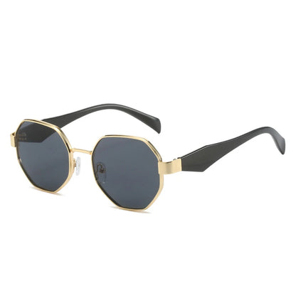 New Retro Sunglasses Women Fashion Polygonal