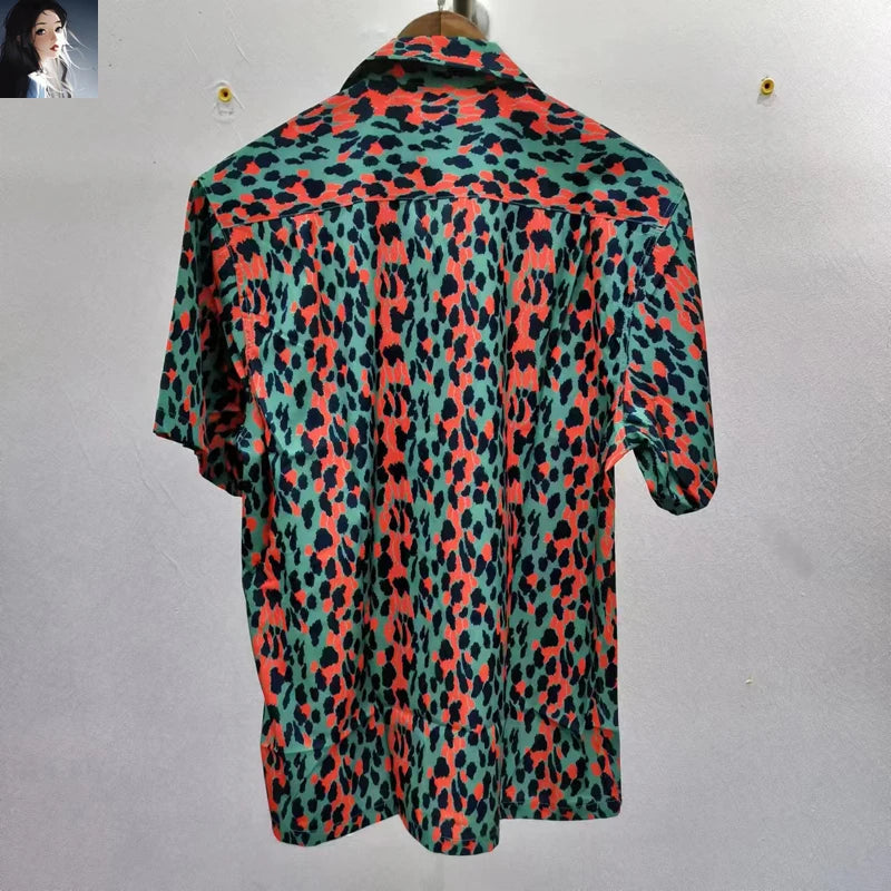 Leopard Print Y2k High Quality Hawaii Beach Men