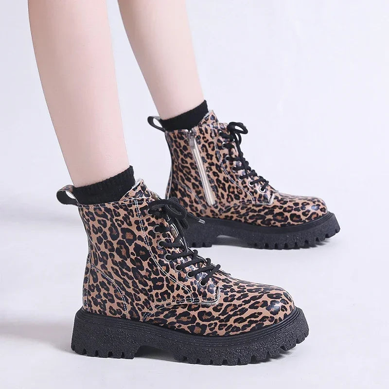 Trend New Snow Boots Winter Walking Mujer Goth Motorcycle