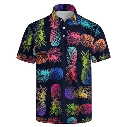 Fashion Leopard Polo Shirt For Men Summer Women