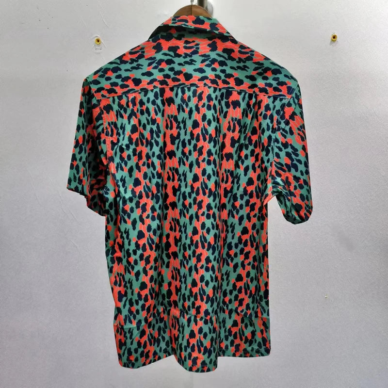 Leopard Print Y2k High Quality Hawaii Beach Men