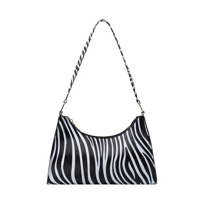 Fashion Zebra Leopard Print Women Handbag PU Leather
