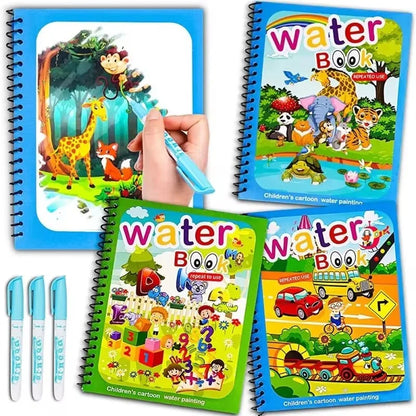 Drawing Coloring Books for Kids Magic Water Book with Pen
