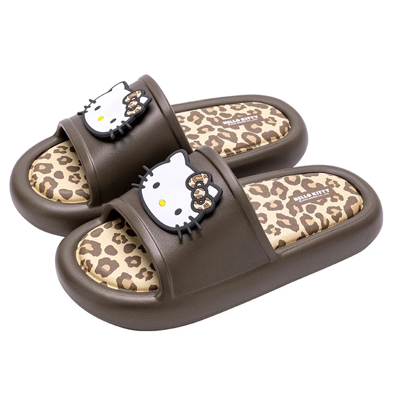 Leopard Women Slippers Summer Cartoon Non-slip