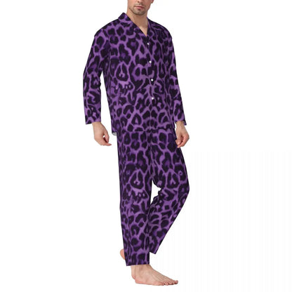 Trendy Leopard Print Sleepwear Spring Neon Green