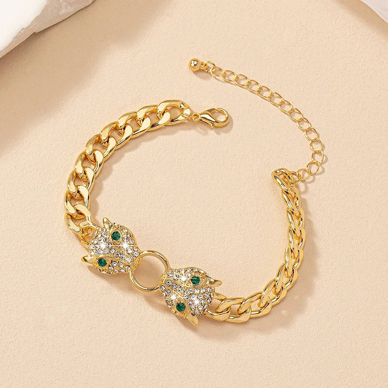 Round Leopard Head Bracelet Simple Fashion Hand Jewelry