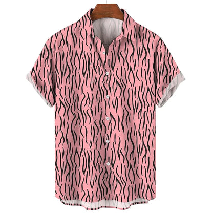 Summer 3D Leopard Print Shirts For Men Clothes
