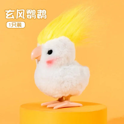 Yellow Jumping Chicken Clockwork Toy Walking Simulation