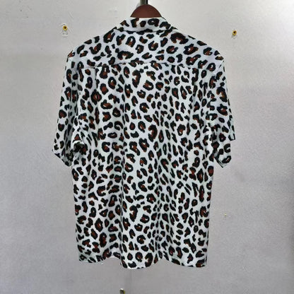 Leopard Print Y2k High Quality Hawaii Beach Men