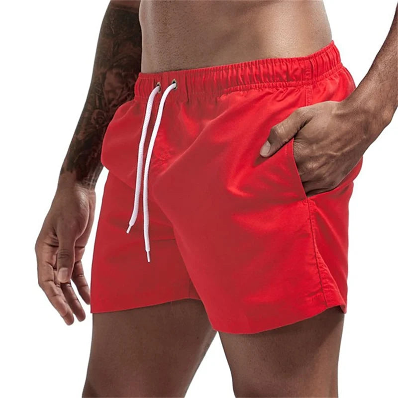 Mens Swim Trunks with Pockets Mesh Liner Summer