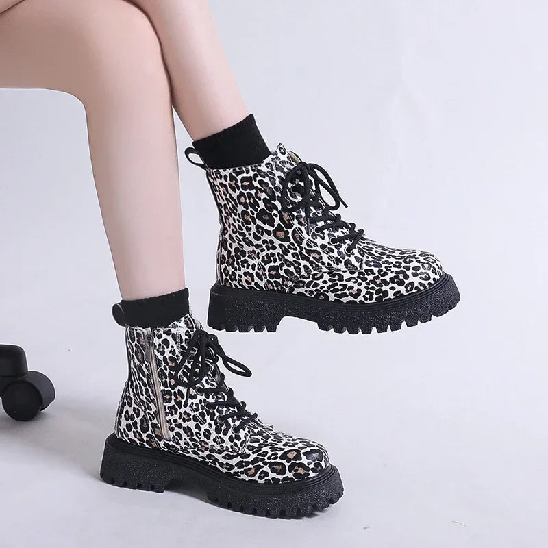 Trend New Snow Boots Winter Walking Mujer Goth Motorcycle