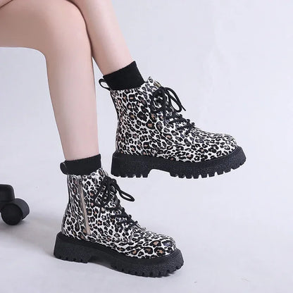 Trend New Snow Boots Winter Walking Mujer Goth Motorcycle