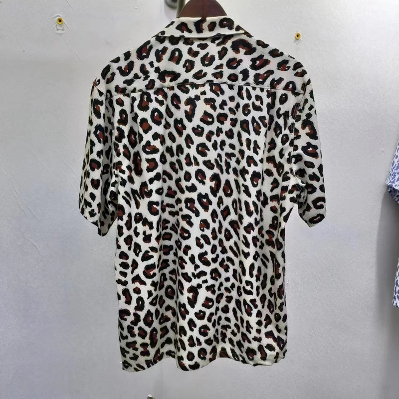 Leopard Print Y2k High Quality Hawaii Beach Men