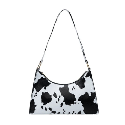 Fashion Zebra Leopard Print Women Handbag PU Leather