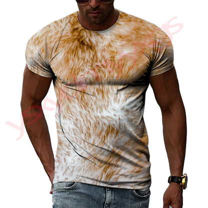 Summer Hip-Hop Style Leopard Tiger Animal Fur