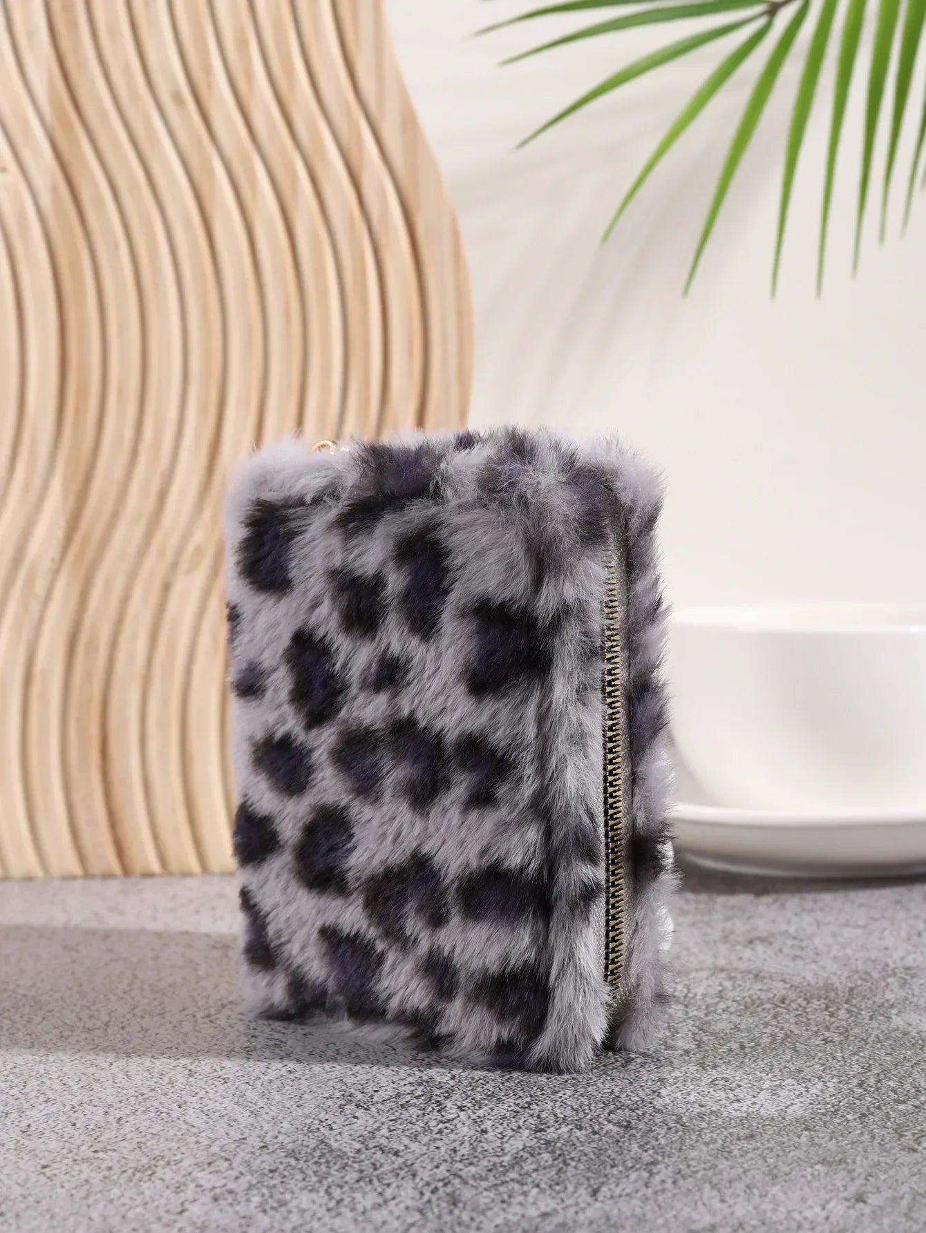 Creative Plush Coin Purse Fashion Leopard Pattern Women